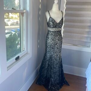 Black evening dress